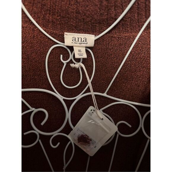 New with tags Beautiful WOMEN A.N.A Sweater Pull Over V Neck Warm Autumn Fall Lo - Picture 10 of 11